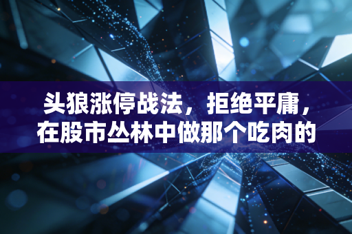 头狼涨停战法，拒绝平庸，在股市丛林中做那个吃肉的领跑者