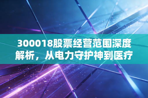 300018股票经营范围深度解析，从电力守护神到医疗新基建，中元股份的双轮驱动之路