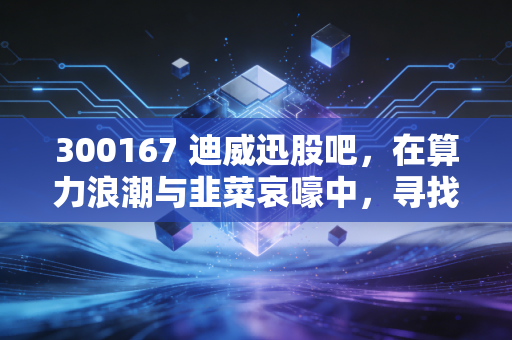300167 迪威迅股吧，在算力浪潮与韭菜哀嚎中，寻找那一点点确定性