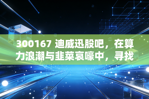 300167 迪威迅股吧，在算力浪潮与韭菜哀嚎中，寻找那一点点确定性