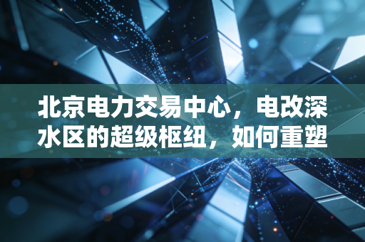 北京电力交易中心,电改深水区的超级枢纽,如何重塑中国能源经济的版图?