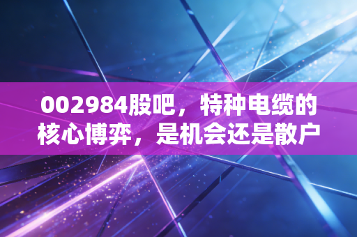 002984股吧，特种电缆的核心博弈，是机会还是散户的修罗场？