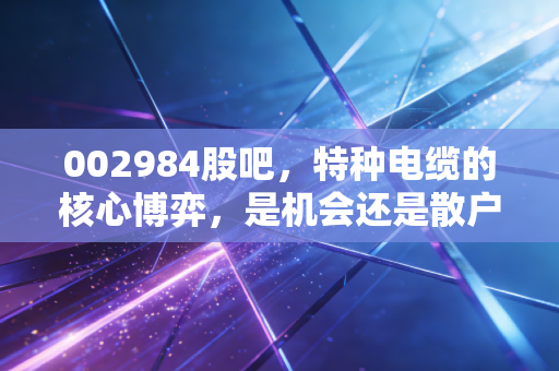 002984股吧，特种电缆的核心博弈，是机会还是散户的修罗场？