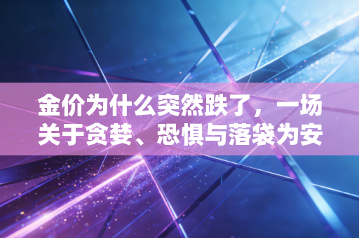 金价为什么突然跌了，一场关于贪婪、恐惧与落袋为安的集体心理战