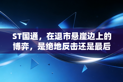 ST国通，在退市悬崖边上的博弈，是绝地反击还是最后的晚餐？