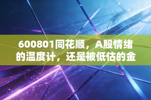 600801同花顺，A股情绪的温度计，还是被低估的金融科技巨头？