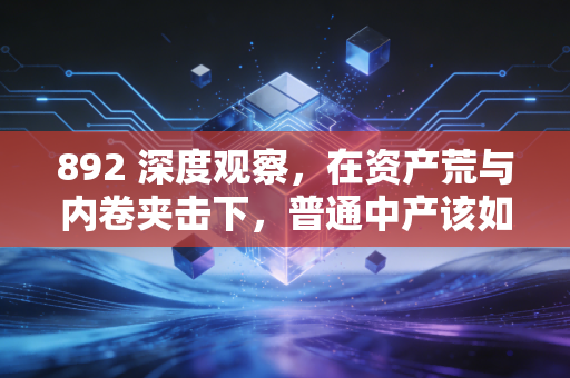892 深度观察,在资产荒与内卷夹击下,普通中产该如何守住钱袋子?