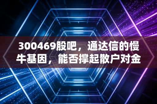 300469股吧,通达信的慢牛基因,能否撑起散户对金融科技的信仰?