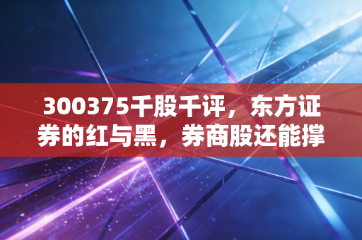 300375千股千评,东方证券的红与黑,券商股还能撑起大旗吗?