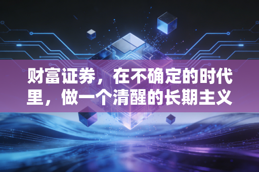财富证券,在不确定的时代里,做一个清醒的长期主义者