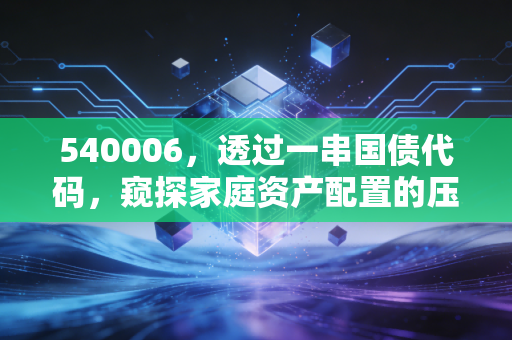 540006,透过一串国债代码,窥探家庭资产配置的压舱石智慧