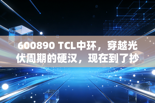600890 TCL中环，穿越光伏周期的硬汉，现在到了抄底时刻吗？
