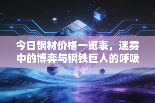 今日钢材价格一览表，迷雾中的博弈与钢铁巨人的呼吸