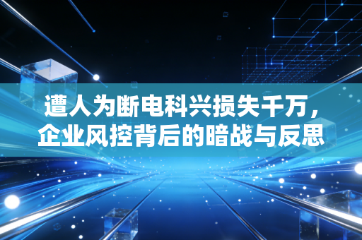 遭人为断电科兴损失千万,企业风控背后的暗战与反思