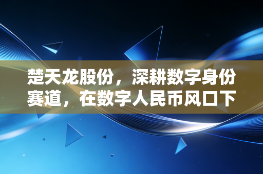楚天龙股份，深耕数字身份赛道，在数字人民币风口下能否迎来真正的价值重估？