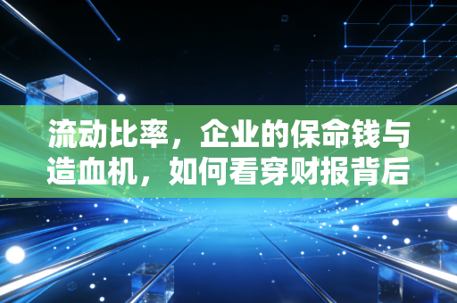 流动比率,企业的保命钱与造血机,如何看穿财报背后的生存真相?