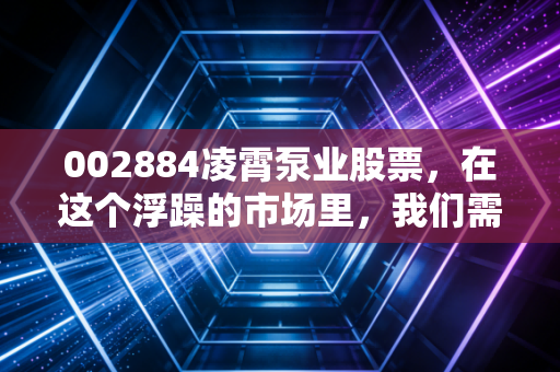 002884凌霄泵业股票，在这个浮躁的市场里，我们需要重新审视隐形冠军的沉默力量