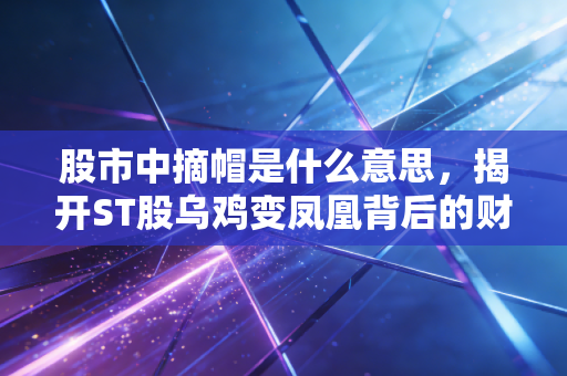 股市中摘帽是什么意思,揭开ST股乌鸡变凤凰背后的财富密码与陷阱