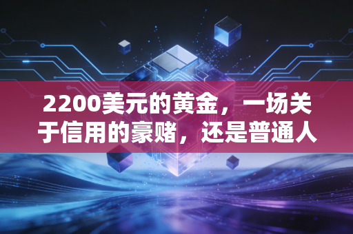 2200美元的黄金,一场关于信用的豪赌,还是普通人最后的避风港?