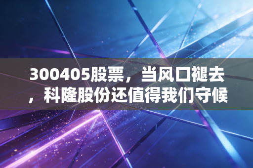 300405股票,当风口褪去,科隆股份还值得我们守候吗?聊聊投资中的那些爱恨情仇