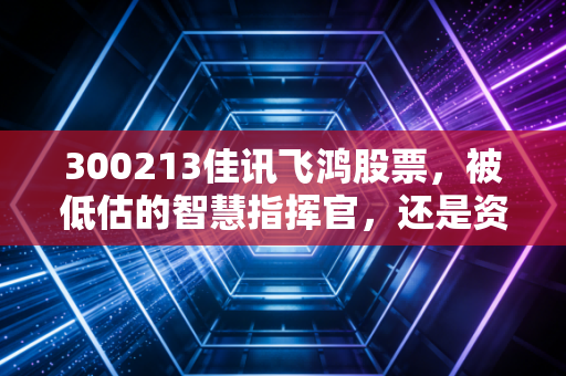 300213佳讯飞鸿股票,被低估的智慧指挥官,还是资本市场的画饼大师?深度拆解背后的投资逻辑