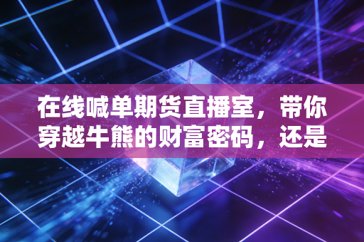 在线喊单期货直播室，带你穿越牛熊的财富密码，还是精心设计的流量陷阱？