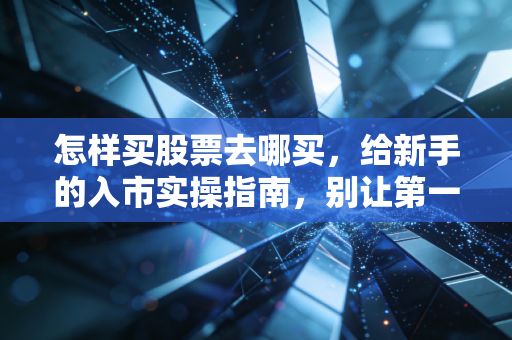 怎样买股票去哪买,给新手的入市实操指南,别让第一笔交易变成学费