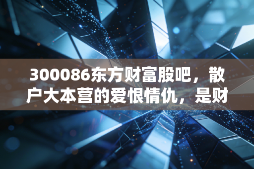 300086东方财富股吧，散户大本营的爱恨情仇，是财富密码还是情绪垃圾桶？