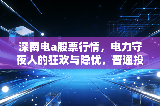 深南电a股票行情，电力守夜人的狂欢与隐忧，普通投资者该如何看懂这根K线？