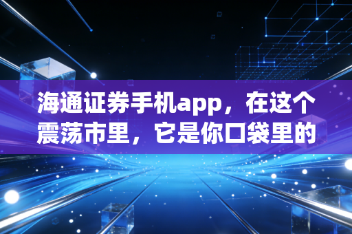 海通证券手机app，在这个震荡市里，它是你口袋里的定海神针