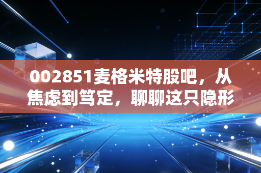 002851麦格米特股吧，从焦虑到笃定，聊聊这只隐形冠军的成色与未来