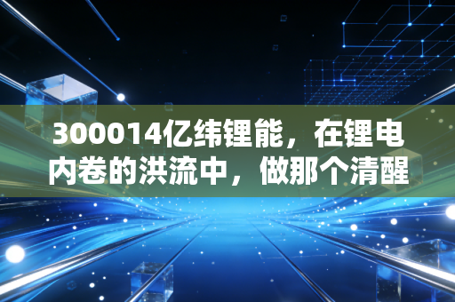 300014亿纬锂能，在锂电内卷的洪流中，做那个清醒的多面手