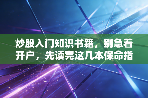 炒股入门知识书籍，别急着开户，先读完这几本保命指南