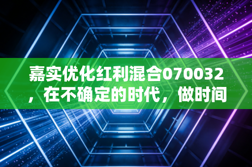 嘉实优化红利混合070032，在不确定的时代，做时间的朋友还是波动的奴隶？