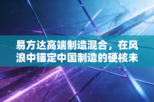 易方达高端制造混合,在风浪中锚定中国制造的硬核未来