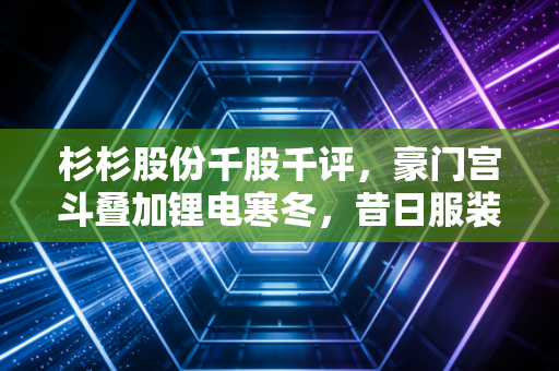 杉杉股份千股千评，豪门宫斗叠加锂电寒冬，昔日服装大王还能重回巅峰吗？