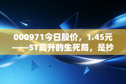 000971今日股价，1.45元——ST高升的生死局，是抄底良机还是价值陷阱？