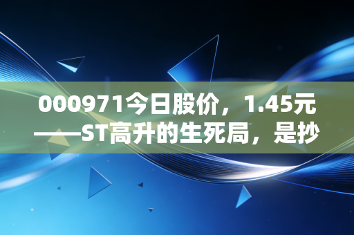 000971今日股价，1.45元——ST高升的生死局，是抄底良机还是价值陷阱？