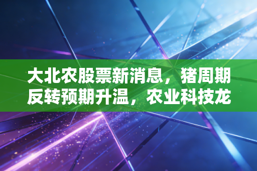 大北农股票新消息，猪周期反转预期升温，农业科技龙头能否迎来戴维斯双击？