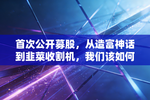 首次公开募股，从造富神话到韭菜收割机，我们该如何看清这场资本盛宴？