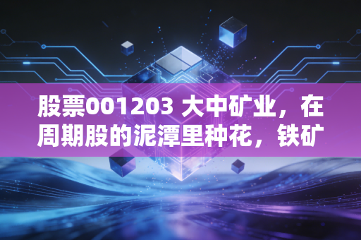股票001203 大中矿业，在周期股的泥潭里种花，铁矿石老炮的锂电突围战