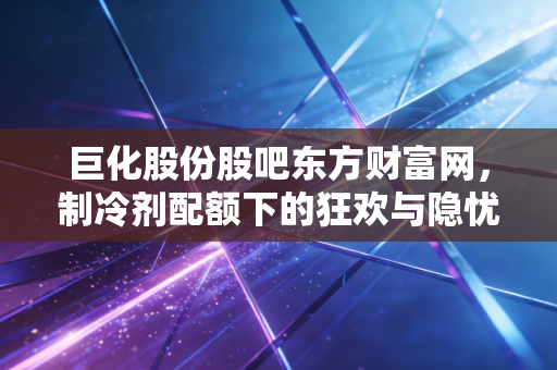 巨化股份股吧东方财富网，制冷剂配额下的狂欢与隐忧，散户投资者的爱恨情仇