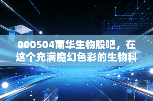 000504南华生物股吧，在这个充满魔幻色彩的生物科技赛道，我们到底是在投资还是在赌命？