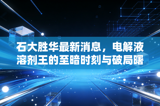 石大胜华最新消息，电解液溶剂王的至暗时刻与破局曙光，散户还能熬多久？