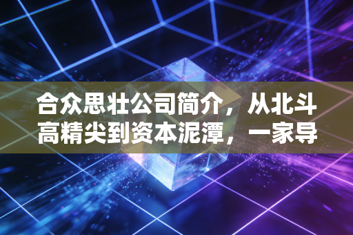 合众思壮公司简介,从北斗高精尖到资本泥潭,一家导航巨头的冰与火之歌