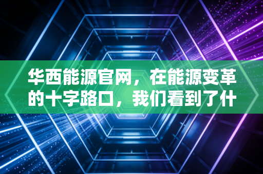 华西能源官网，在能源变革的十字路口，我们看到了什么？