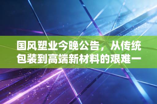 国风塑业今晚公告，从传统包装到高端新材料的艰难一跃，中小投资者该如何读懂这份成绩单？