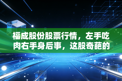 福成股份股票行情，左手吃肉右手身后事，这股奇葩的生死生意经还能念多久？