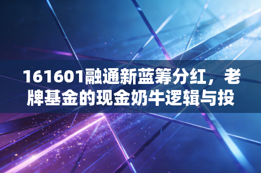 161601融通新蓝筹分红，老牌基金的现金奶牛逻辑与投资启示