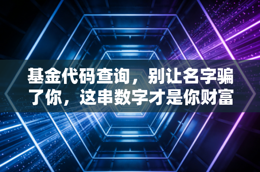 基金代码查询，别让名字骗了你，这串数字才是你财富的身份证